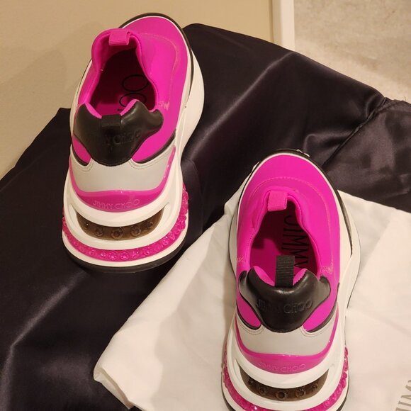 Brand New EU39 Jimmy Choo Sneakers Ballet Pink Slip On - Picture 11 of 12